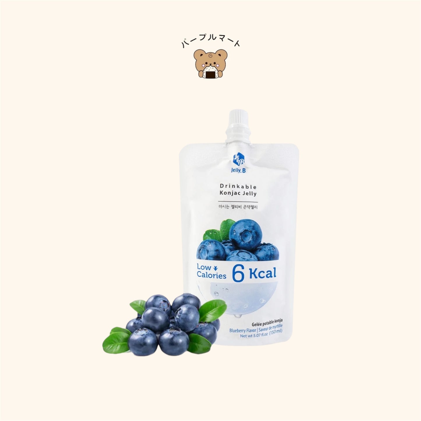 Jelly B Sugar Free Konjac Jelly Drink Blueberry Flavour