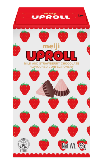 Meiji Uproll (Milk & Strawberry Chocolate)