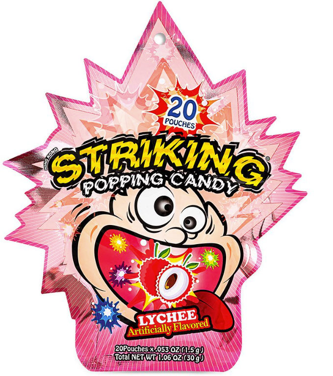 Striking Popping Candy Lychee Flavour 15g
