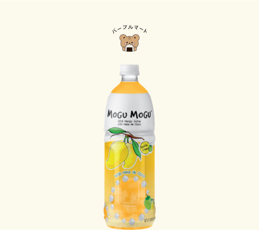 Mogu Mogu Mango Flavored Drink With Nata De Coco 1L